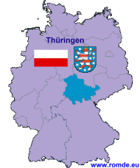 Harta Thüringen