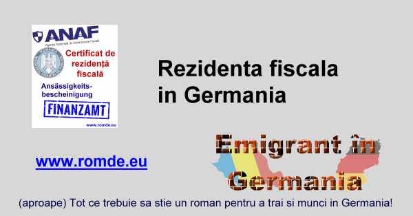 Rezidenta fiscala in Germania