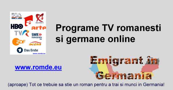 Programe TV romanesti online